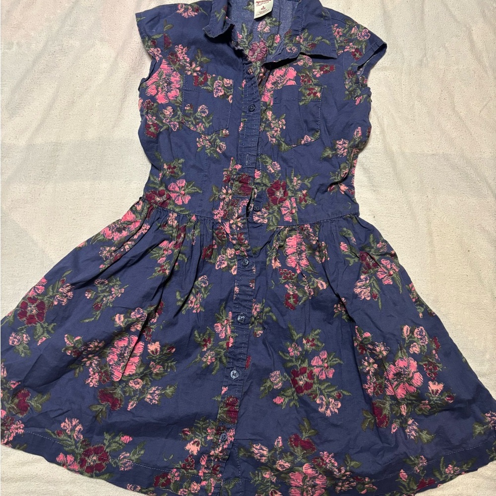 Arizona Jean Company Blue Floral Shirt